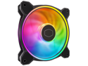 Cooler Master MasterFan MF140 Halo² PC Case|Liquid Cooler|Air Cooler Fan, Dual Loop ARGB Gen 2 LEDs Rings, Dynamic PWM 140mm 1,600 RPM, Air Balance Blades, Hybrid Frame (MFL-B4DN-16NP2-R2)