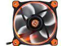 Thermaltake Riing 12 Series High Static Pressure 120mm Circular Orange LED Ring Case/Radiator Fan CL-F038-PL12OR-A