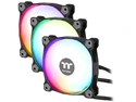 Thermaltake Pure Plus 12 RGB TT Premium Edition 120mm Software Enabled Circular 9 Controllable LEDs PWM Case/Radiator Fan - Triple Pack - CL-F063-PL12SW-A