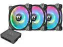 Thermaltake Riing Duo 12 RGB Radiator Fan TT Premium Edition (3-Fan Pack) CL-F073-PL12SW-A RGB LED Case Fan