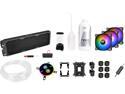 Thermaltake C360, DDC Res/Pump, 5V Motherboard Sync ARGB, Copper Radiator, Soft Tube, Water Cooling Kit CL-W253-CU12SW-A, LGA 1700 Compatible