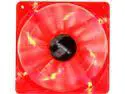 Bgears b-PWM 120 Translucent Red with Red LEDs, 15 Blades 2 Ball Bearing PWM fan with 500 to 2000 RPM, 110 CFM, 37.3dBA