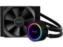 NZXT Kraken 120 - RL-KR120-B1 - AIO RGB CPU Liquid Cooler - Quiet and Effective - Silent Operation - Ring RGB LEDs - AER P 120mm Radiator Fans (Included) - Supports Intel LGA 1851/1700 and AMD AM5/AM4