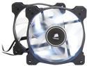 Corsair Air Series AF120 LED 120mm Quiet Edition High Airflow Fan Twin Pack - White (CO-9050016-WLED)
