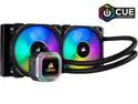 CORSAIR Hydro Series, H100i RGB PLATINUM, 240mm, 2 x ML PRO 120mm RGB PWM Fans, RGB Lighting & Fan Control w/ Software, Liquid CPU Cooler, CW-9060039-WW, Support Intel 1200/ 2066, AMD AM4/ TR4