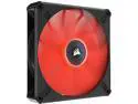 CORSAIR ML140 LED ELITE Red Premium 140mm PWM Magnetic Levitation Fan - Black