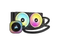 CORSAIR iCUE Link H100i RGB Liquid CPU Cooler - 240mm AIO - QX120 RGB Fans - Fits Intel LGA 1851, AMD AM5 - iCUE Link System Hub Included - Black