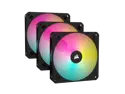 CORSAIR iCUE AR120 RGB Digital 120mm ARGB-Compatible Fans - Triple Fan Kit - Black