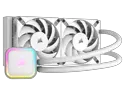 CORSAIR H100i RGB ELITE Liquid CPU Cooler - White - 16 Dynamic RGB LEDs - AF120 ELITE PWM Fans - Intel LGA 1851, 1700, 1200, 2066, AMD® AM5 & AM4 Sockets