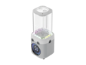 CORSAIR iCUE LINK XD5 RGB ELITE LCD WHITE Pump-Reservoir Unit – D5 PWM Pump - 480x480 IPS LCD Screen - iCUE LINK Connectivity -  22 Addressable RGB LEDs - 440ml nylon reservoir – WHITE Metallic bod