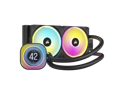 CORSAIR iCUE Link H100i LCD Liquid CPU Cooler - 240mm AIO - QX120 RGB Fans - 2.1” IPS LCD Screen - Fits Intel LGA 1851/1700, AMD AM5 - iCUE Link System Hub Included - Black