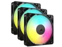 CORSAIR RS120 ARGB PWM 120mm Fans Triple Pack - Simplified Control - Daisy-Chain 4-Pin PWM and +5V ARGB Connections - Concentrated AirGuide Cooling - Magnetic Dome Bearing