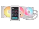 CORSAIR iCUE LINK TITAN II 360 RX LCD AIO Liquid CPU Cooler - White - 5" IPS LCD Screen - 720x1280 - DisplayPort Input - RX II RGB Fans - Fits AMD AM5/AM4 & Intel LGA 1954/1851/1700 - iCUE LINK System