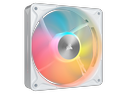 CORSAIR RS120 II ARGB 120mm PWM Fan - White - Daisy-Chain Connectivity - Magnetic Dome Bearing - AirGuide Technology - 8x RGB LEDs - Zero RPM Mode