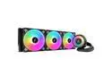 ARCTIC COOLING Liquid Freezer III - 420 A-RGB (Black): All-in-One CPU Water Cooler with 420mm radiator and 3x P14 PWM PST A-RGB fan, compatible Intel LGA1700, 1851 and AMD AM4, AM5 - Black color