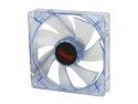 Rosewill RFA-120-BL - 120mm Computer Case Cooling Fan with LP4 Adapter - Blue Frame & 4 Blue LED Lights, Sleeve Bearing, Silent Case Fan