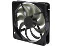 Rosewill RABF-131409 - 140mm Computer Case Cooling Fan with LP4 Adapter - Black Frame & Smoke Blades, Sleeve Bearing, Silent
