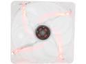 Rosewill RFTL-131409R - 140mm Computer Case Cooling Fan with LP4 Adapter - Transparent Frame & 4 Red LED Lights, Fluid Dynamic Bearing, Silent