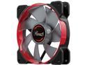 Rosewill 120mm Case Fan with Red LED and PWM (Pulse Width Modulation) Function, Very Quiet Cooling Fan From Advanced Hydraulic Bearing, Model RWCR-1612
