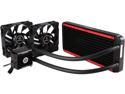 Enermax Liqtech 240 All-in-One Liquid Cooler 27MM Thick Radiator w/ Duo High Pressure Airflow Fans
