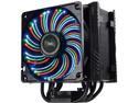 ENERMAX ETS-T50A-BVT Twister Aluminum 120mm CPU Cooler with DFR (Dust Free Rotation) Vegas Fan with 3 color LED