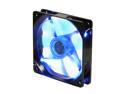 APEVIA  CF12SL-BBL  120mm UV blue LED fan w/3-pin and 4-pin connectors and black grill