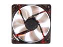APEVIA  CF12SL-TRD  120mm UV red LED fan w/3-pin and 4-pin connectors and black grill