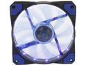 APEVIA CF12SL-SBL Blue LED Case Fan w/ Anti-Vibration Rubber Pads - Retail