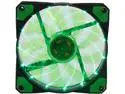 APEVIA CF12SL-SGN Green LED Case Fan w/ Anti-Vibration Rubber Pads - Retail