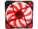 APEVIA CF12SL-SRD Red LED Case Fan w/ Anti-Vibration Rubber Pads - Retail