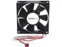 StarTech.com 80x25mm Dual Ball Bearing Computer Case Fan with TX3 Connector - Black (FANBOX2)