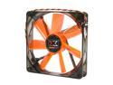 XIGMATEK FCB (Fluid Circulative Bearing) Cooling System XLF XLF-F1453 140mm LED Orange Case Fan PSU Molex Adapter/extender included