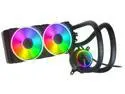 Fractal Design Celsius+ S24 Prisma PWM ARGB 240mm Silent Performance Slim Radiator AIO CPU Liquid/Water Cooler, LGA 1700 Ready / AM5 Compatible