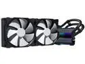 Phanteks Glacier One 280MP D-RGB AIO Liquid CPU Cooler, Infinity Mirror Pump Cap Design, 2x Silent 140mm MP PWM Fans, Black LGA 1700 Compatible