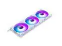 Phanteks M25-140 Gen2 Triple Pack, 3x 140mm ARGB High Performance Cooling Fans, Daisy-chain Unified Fan Frame, Infinity Mirror hub, single cable connection, White