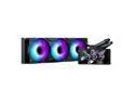 Phanteks Glacier One 360M25-LCD AIO Liquid CPU Cooler, 6" IPS LCD HD Display, 120mm M25 Gen2 D-RGB Fans, High-Performance Copper Cold Plate, Intel & AMD Compatible, Black