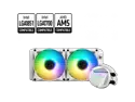 MSI MAG Core Liquid 240R V2 White AIO Liquid CPU Cooler, 240mm Radiator, Dual 120mm PWN Fans, ARGB lighting controled by software LGA 1700 Ready / AM5 Compatible