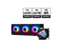 MSI MAG CoreLiquid I360 Black - AIO ARGB CPU Liquid Cooler - Infinity Mirror Design - UNI Bracket - 360mm Radiator - Triple 120mm ARGB PWM Fans - LGA 1700/1851 / AM5/AM4 Compatible