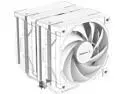 DeepCool AK620 WH High-Performance CPU Cooler, Dual-Tower Design, 2x 120mm Fluid Dynamic Bearing Fans, 6 Copper Heat Pipes, 260W Heat Dissipation, White.