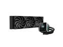 DeepCool MYSTIQUE 360 LCD Liquid Cooler 360mm 5th Gen Pump 3400RPM AIO 2.8" 640x480 TFT LCD Screen Anti-Leak Tech FT12 SE PWM Fans, Grey and Black