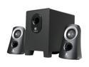 Logitech Z313 2.1 Multimedia Speaker System with Subwoofer, Full Range Audio, 50 Watts Peak Power, Strong Bass, 3.5mm Audio Inputs, PC/PS4/Xbox/TV/Smartphone/Tablet/Music Player - Black