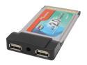 SYBA SD-PCMU2-VIA USB PCMCIA Card Two USB Type A connectors