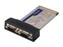 SYBA  SD-PCM15009 PCMCIA Cardbus to 2 x Serial Ports Adapter