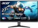 Acer Nitro KG272K Lbmiipx 27" UHD (3840 x 2160) IPS Gaming Monitor with Adaptive Sync Technology (FreeSync Compatible), 60Hz, 4ms (G to G), 99% sRGB Color Gamut, VESA Compatible, HDR10 (1 x Display Port 1.2, 2 x HDMI 2.0 & 1 x Audio Out)