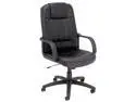 Alera ALESP41LS10B Alera Sparis Series Executive High-Back Swivel/Tilt Chair, Leather, Black