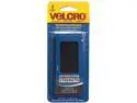 Velcro 90199 Industrial Strength Sticky-Back Hook and Loop Fastener Strips, 4 x 2, Black