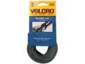 Velcro 90924 Reusable Self-Gripping Ties, 1/2 x Eight Inches, Black/Gray, 50 Ties/Pack