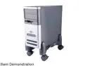 Kantek CS200B Mobile CPU Stand, 4-1/2w x 16d x 7h, Black