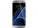 Samsung Galaxy S7 Edge Dual SIM Unlocked Smart Phone, Dual Edge 5.5" AMOLED Display, Silver Color, 32GB Storage 4GB RAM International Version - No Warranty