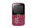 Samsung Ch@t 220 GT-E2220 2G Unlocked Cell Phone 2.2" Red 47 MB